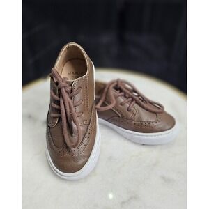 Janie and Jack Wingtip Sneaker -‎ Brown - Size 10 Little Boy